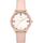 Orë dore Timex Dress X Bcrf TW2V95800, me kuarc, mban 5 bar ujë, rozë