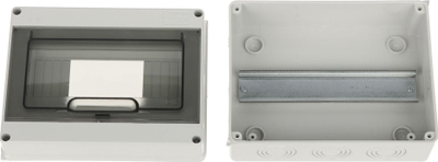 Panel elektrik sipërfaqësor Marlanvil 92.08, 8 module, IP65, gri
