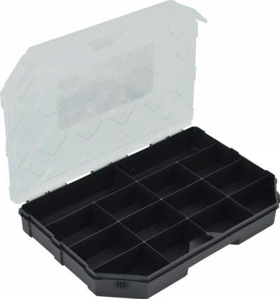Organizues medium Awtools 284x243x40mm, kapak transparent, portokalli