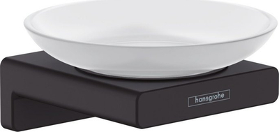 Pjatë sapuni murale Hansgrohe AddStoris 41746, xham, matte black