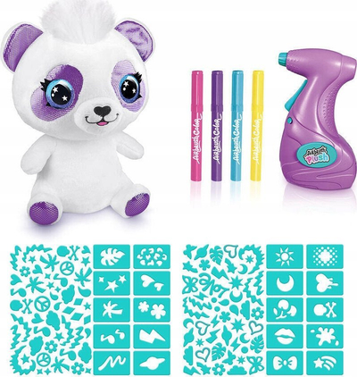 Lodër pelushi Airbrush Plush Panda 257, e butë, me shumë ngjyra