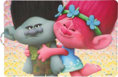 Mbulesë tavoline Trolls, 0.1 mm x 281 mm x 430 mm, rozë