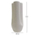 Dekor tavoline qeramike Glaze Φ14x34Hcm (HM4611.01), bardhë