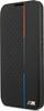 Këllëf libri BMW Triangles Tricolor për Samsung Galaxy S22 Plus, mbrojtje 360°, me vend për karta, i zi