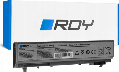 Bateri laptopi RDY PT434 E6400, 11.1V, 4000mAh, e zezë