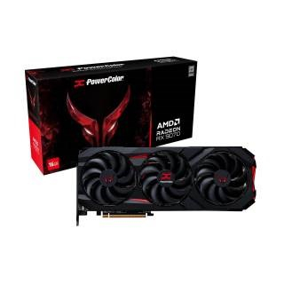 Kartë grafike PowerColor AMD Radeon RX 9070 Red Devil, 16GB GDDR6, RGB, e zezë