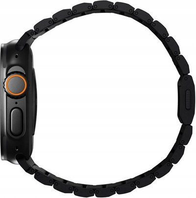 Rrip ore titani për Apple Watch V2, 45mm, hallka që rregullohen, i zi