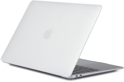 Mbulesë laptopi ESTUFF MacBook Air 13.6", M4 M3 M2, gjysmë transparente, e bardhë