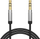 Kabëll AUX Strong Stereo 3.5 mm, 1.5 m, i zi