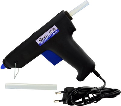 Пиштол за лепење Geko Glue Gun, 80W, за шипки 11.2mm, сина