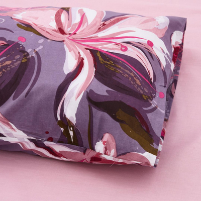 Komplet shtrati Magnolia, King size, 100% pambuk 132 TC, shumëngjyrësh