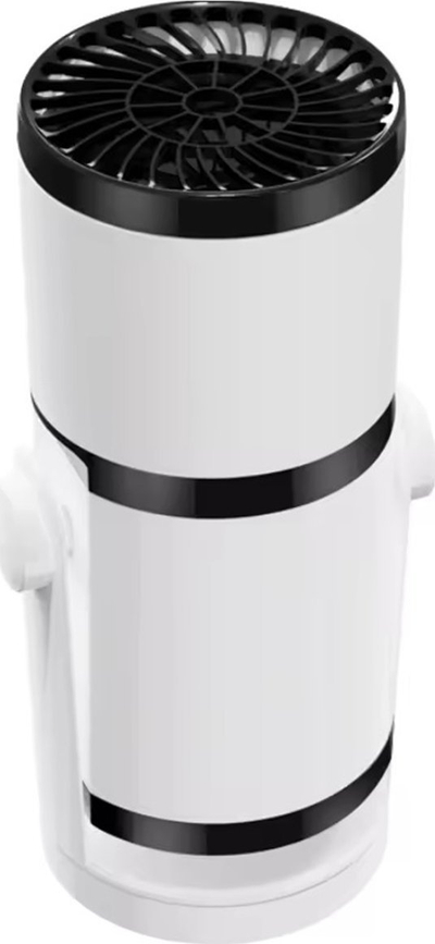 Ngrohës portativ për makinë 12V, 150W, me ventilator, i bardhë