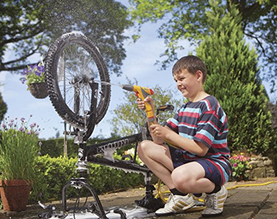 Pistoletë uji Hozelock Jet Spray Plus, me shumë lloj spërkatjesh, set me lidhësa, portokalli