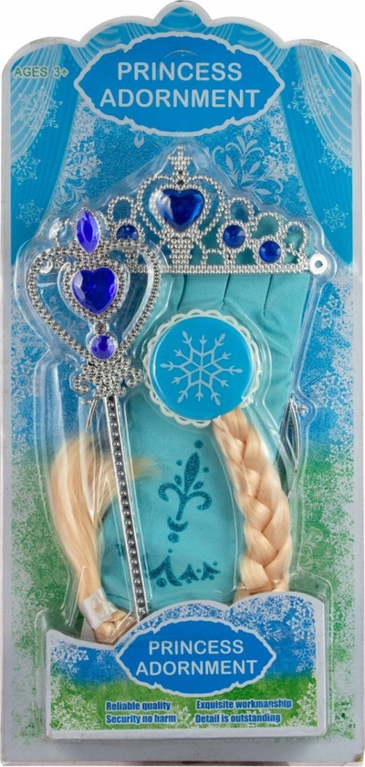 Set princeshe Swede Q3211, 5 pjesë, për kalamaj 3+, ngjyrë blu akulli