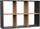 Raft Malax Shelf 2X3, 6 ndarje, panel i laminuar, antracit artisan