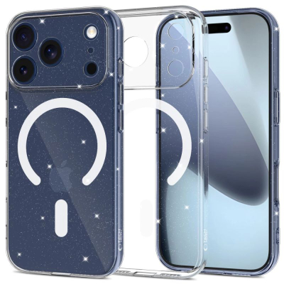 Mbrojtse telefoni Tech-Protect FlexAir MagSafe, për iPhone 17 Pro, TPU, transparente me shkëlqim