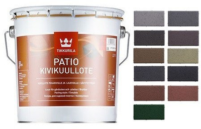 Bejcë për patio Tikkurila Patio Stain Concrete Paving Block, për beton edhe gur dekorativ, 2.7L, transparente