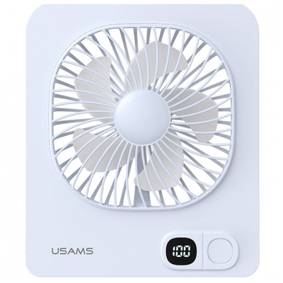 Ventilator tavoline Usams ZB363, magnetik, me bateri, blu