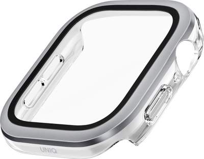 Kuti mbrojtëse UNIQ Voute për Apple Watch Series 10 42mm, xham i kalitur, argjend
