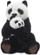 Lodër pelushi WWF panda mami me beb, 28 cm, bardh e zi