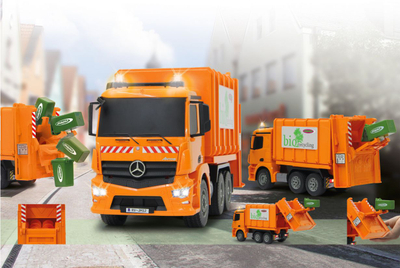 Lodër kamion Jamara Mercedes Antos, 1:20, me telekomandë 2.4G, portokalli