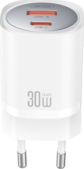 Karikues rrjeti XO CE21, 33W PD, 1x USB‑C 1x USB‑A, i bardhë
