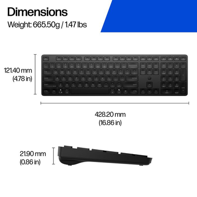 Tastierë HP 495K Multi Device Dual Mode, multi pajisje, wireless