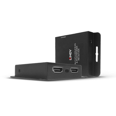 Sistem transmetimi HDMI Lindy I/O Extender 38208, 4K, 50m, CAT6