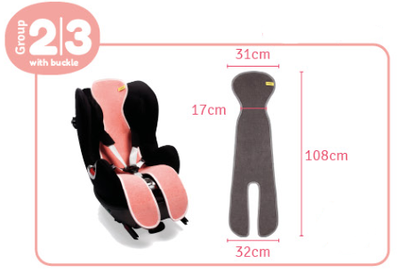 Jastëk ajrosës për ulëse auto AeroMoov Group 2, 3D, pambuk organik, antracit