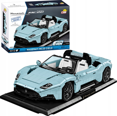 Set ndërtimi Cobi Maserati MC20 Cielo Executive Edition, shkallë 1:12, mbi 2000 copa, shumëngjyrësh