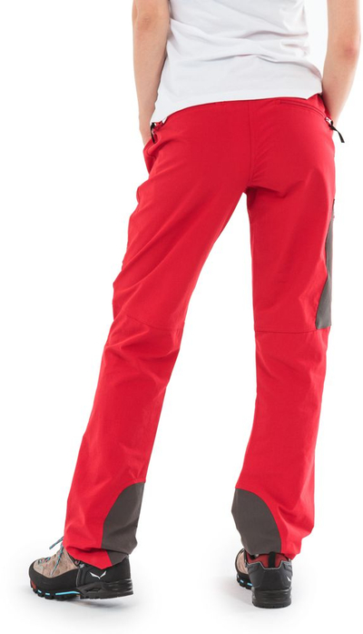 Pantallona trekking për goca MILO VINO Lady, material elastik, të kuqe