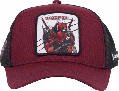 Kapele trucker Capslab Marvel Deadpool Junior, poliester, për fëmijë, e zezë e kuqe