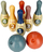 Set bowlingu për kalamaj MEGA CREATIVE 487903, 8 pjesë, plastikë, shumëngjyrësh