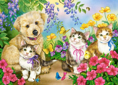 Puzzle Castorland Best Friends, 70 elemente, shumëngjyrëshe
