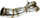 Downpipe TurboWorks BMW E82 E88 N55 135i, DECAT, çelik inox
