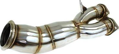 Downpipe TurboWorks BMW E82 E88 N55 135i, DECAT, çelik inox