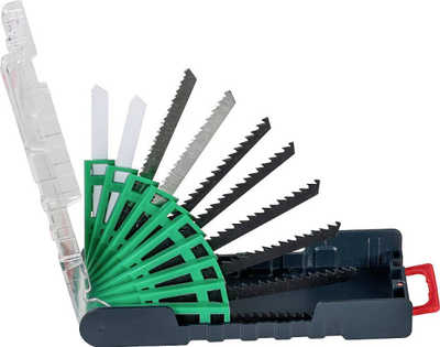Set tehesh për sharrë elektrike KWB 109180, 10 copa, për dru, metal edhe plastikë
