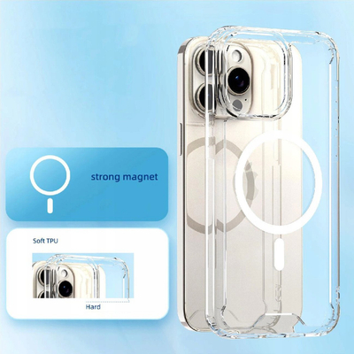 Kapak telefoni Clear Corner Case MagSafe për iPhone 16 Pro Max, i tejdukshëm