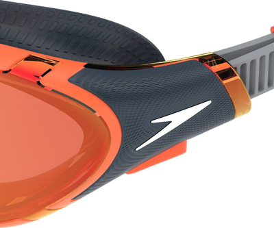 Syze noti Speedo Adult Biofuse 2.0 Mirror, xham i pasqyrtë, portokalli gri
