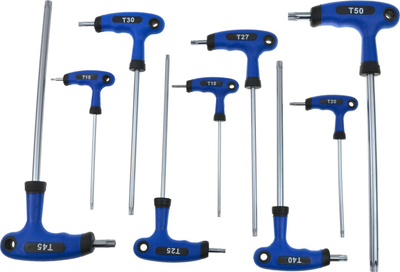 Set kaçavidash Torx GEKO G30587, 9 copë, majë T