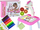 Tavolinë vizatimi me projektor Leantoys Unicorn, set me 12 lapsa, rozë
