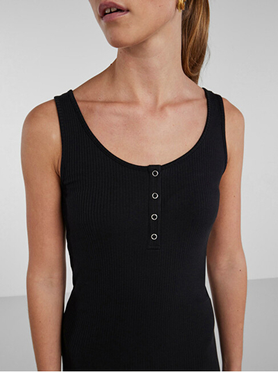 Fustan PIECES PCKITTE Slim Fit, i zi