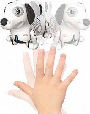 Qen robotik me telekomandë Silverlit Dackel GS9004, interaktiv, me LED, shumëngjyrësh