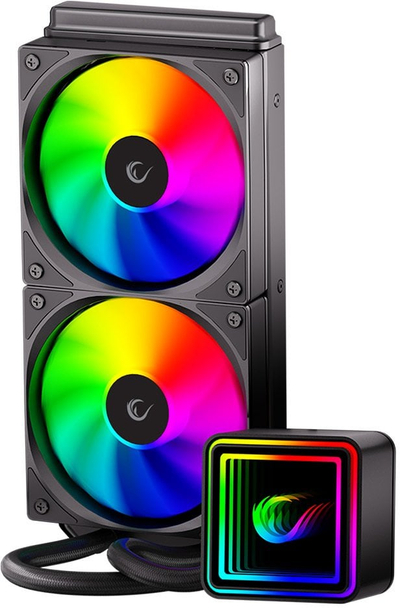 Ftohës me ujë për CPU Rampage INFINITE V240, 240mm, ARGB, i zi