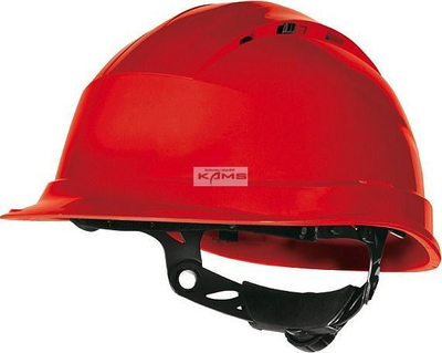 Заштитен шлем Deltaplus Quartz Up IV QUARUP4RO, вентилиран, црвен