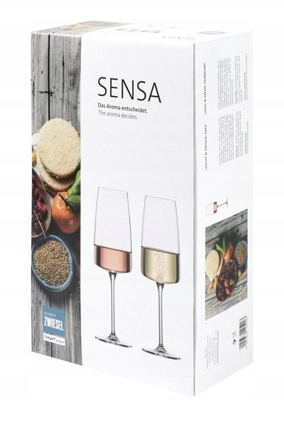 Сет чаши за вино Schott Zwiesel Sensa, кристал TRITAN, 2 парчиња, транспарентни
