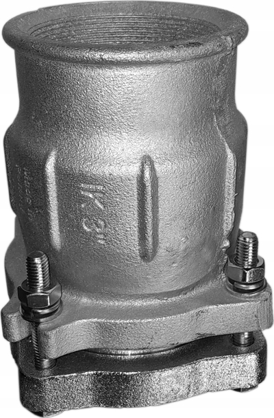 Konektor AGAflex clamp Agaflex, filet i brendshëm 3", për tub çeliku dhe tub blu PE