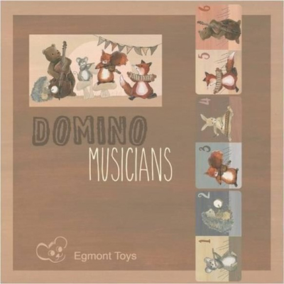 Домино игра Egmont Domino Musicians, за деца 3+, повеќебојна