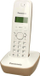 Telefon fiks pa tel Panasonic, me ekran LCD, memorie për 50 numra, i bardhë