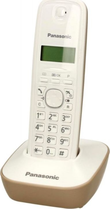 Telefon fiks pa tel Panasonic, me ekran LCD, memorie për 50 numra, i bardhë
